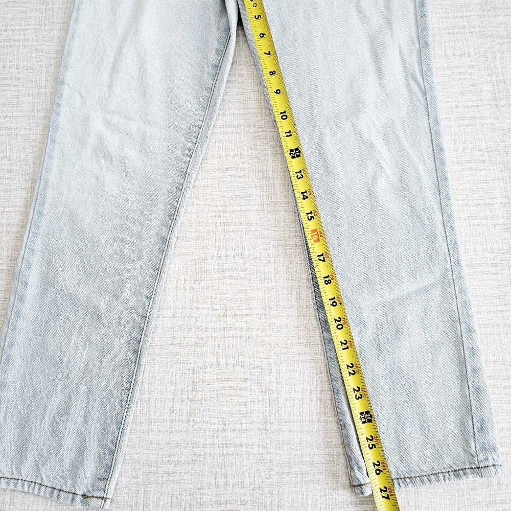 Pacsun Mom Light Blue Jeans High Waist 100% Cotton SZ 25 - Picture 12 of 12